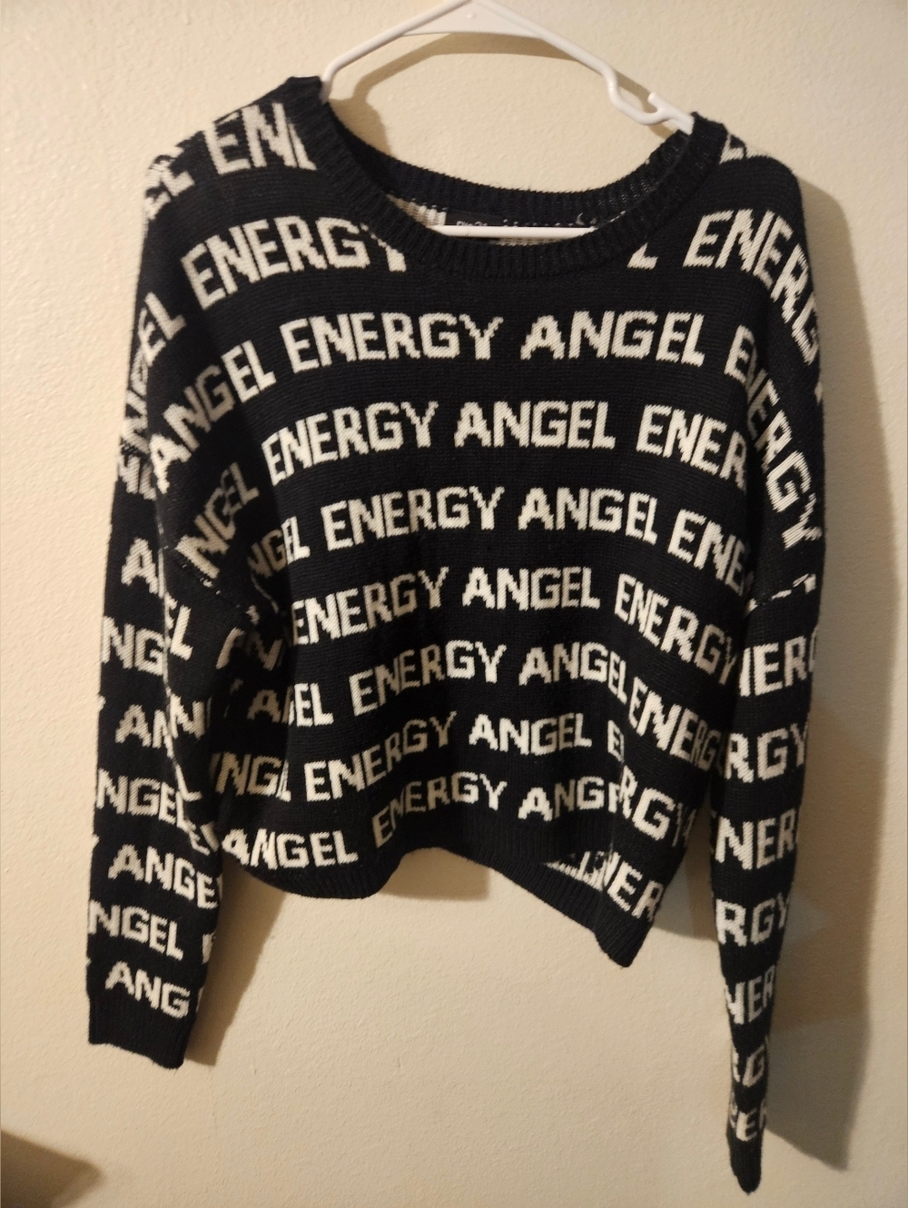 Rue 21 Womans Angel Energy Cropped Sweater Size Xl